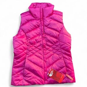 Brand New The North Face pink puffer gilet #pinkpuffer